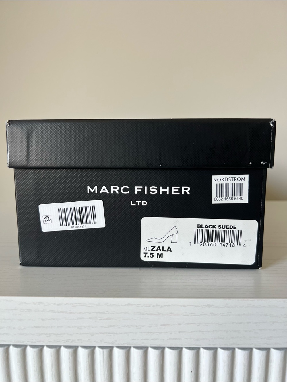 Marc Fisher LTD Zala Black Suede Pointed Toe Pumps 7.5 - Picture 10 of 11